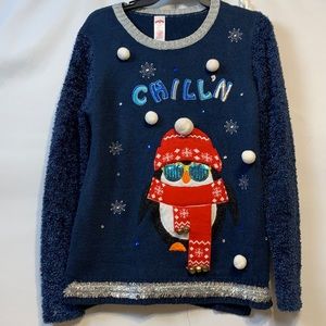 Holiday Time Penguin sweater